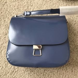 Theory Perry Saddle Bag Summer Blue